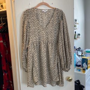 Tunic-style long sleeved blouse